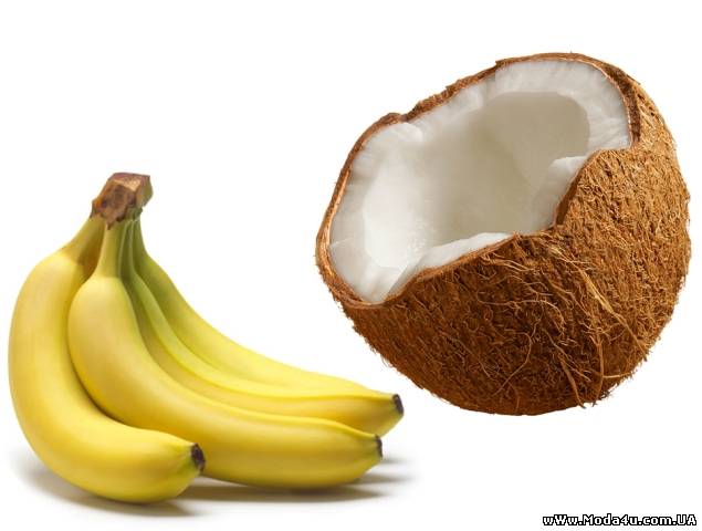 Бананово-кокосовый мусс с миндалем