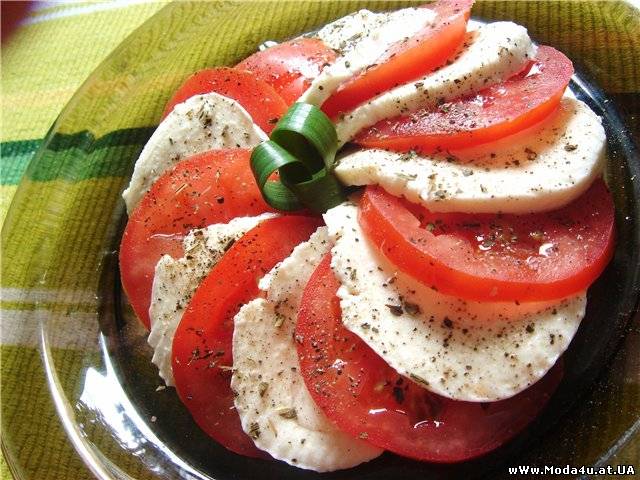 Салат «Капрезе» с помидорами черри и мини-моцареллой – пошаговый рецепт приготовления с фото