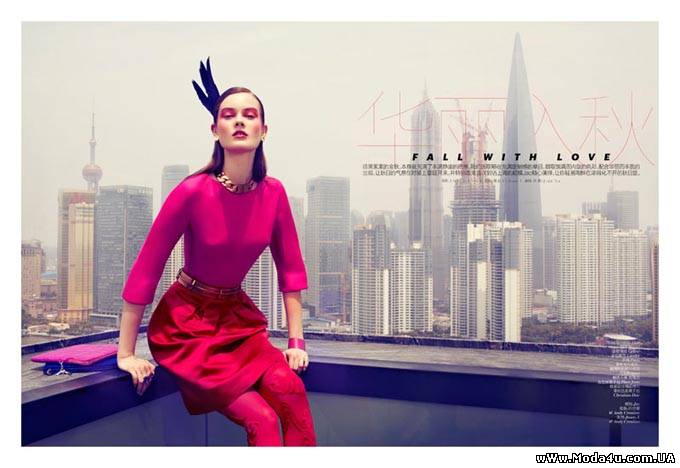 Фотосессия Jac Jagaciak в Vogue China